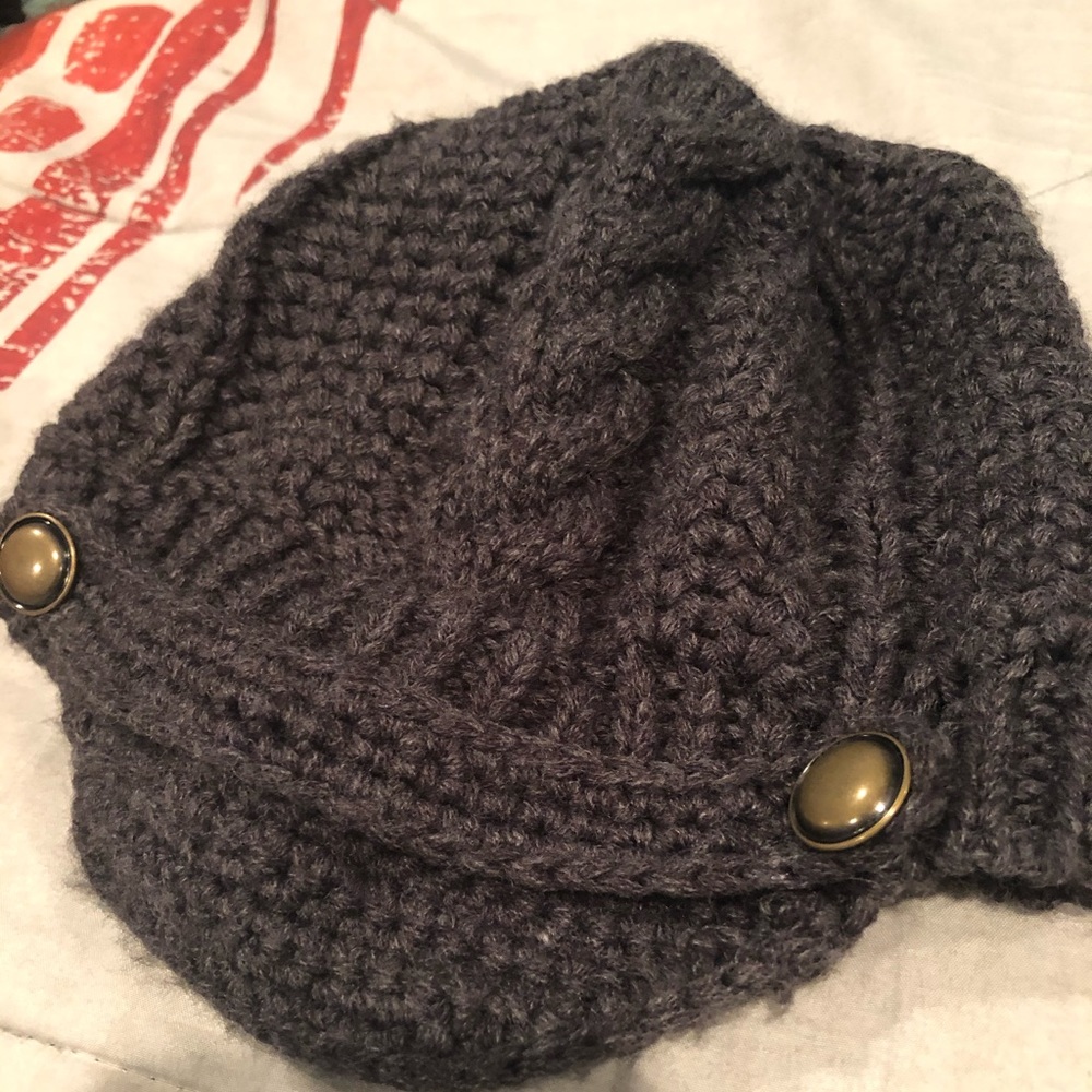 Woven Newsboy Hat